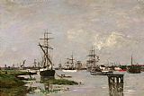 Le Port, Anvers by Eugene Boudin